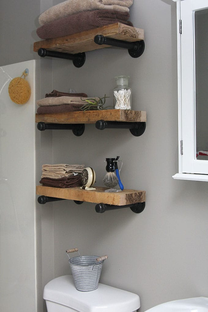 Best ideas about DIY Pipe Shelves
. Save or Pin DIY Industrial Pipe Shelves House of Hawthornes Now.