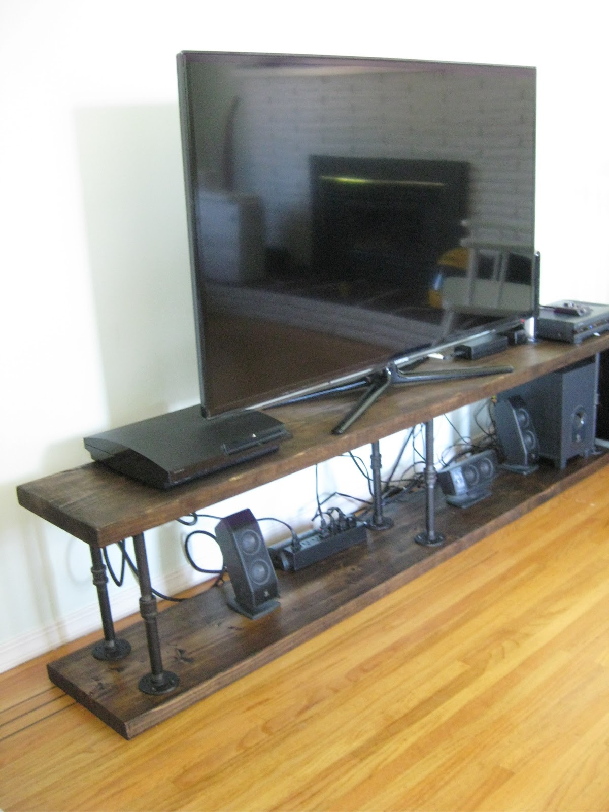 Best ideas about DIY Pipe Tv Stand
. Save or Pin Life Designed DIY Industrial TV Console Now.
