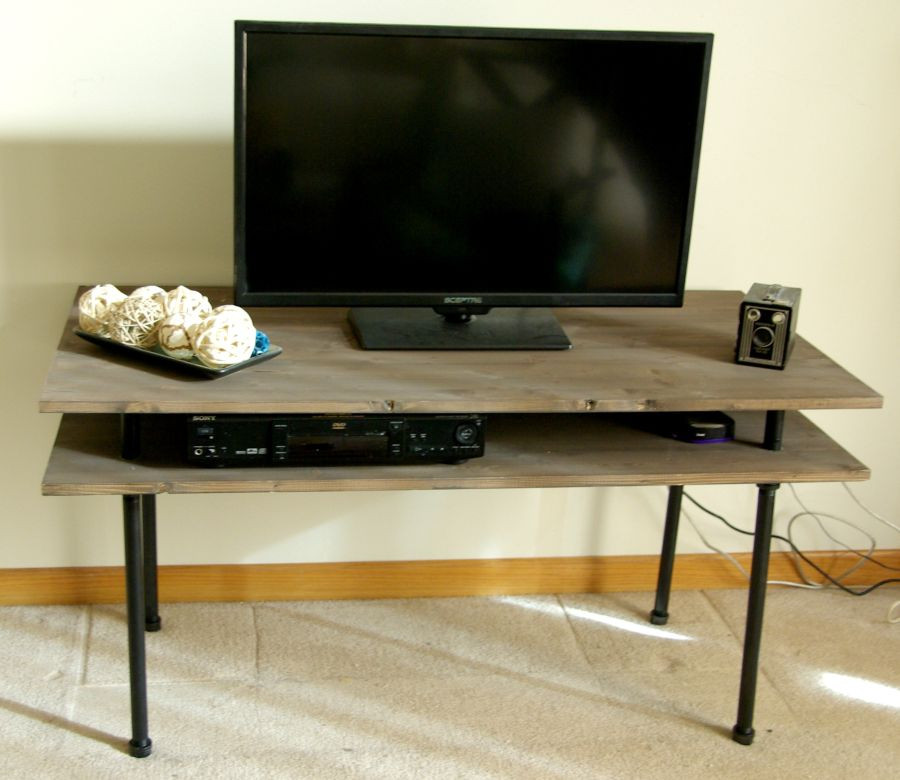Best ideas about DIY Pipe Tv Stand
. Save or Pin DIY TV Stand A Blend Industrial Rustic And Modern Now.