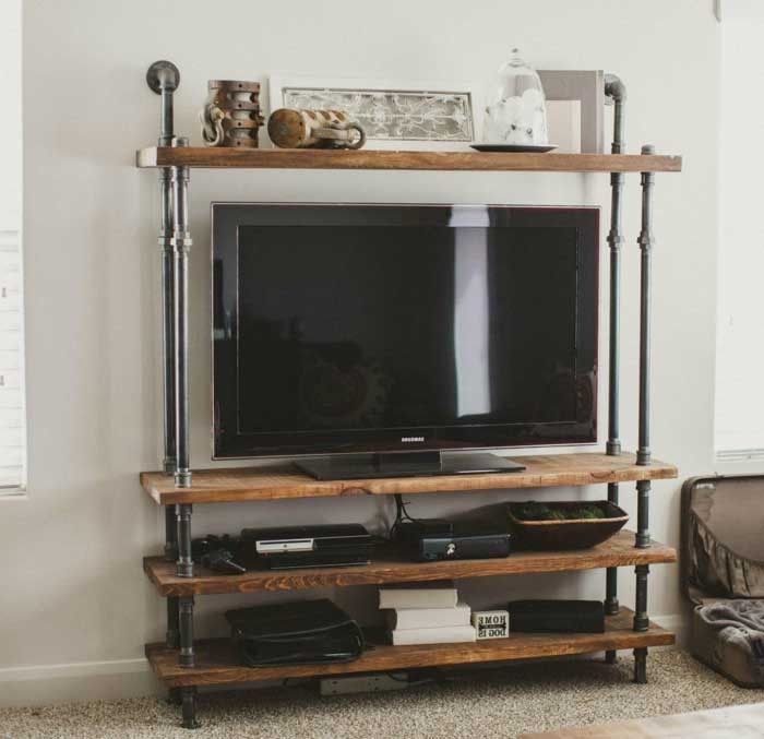 Best ideas about DIY Pipe Tv Stand
. Save or Pin 50 Creative DIY TV Stand Ideas for Your Room Interior Now.