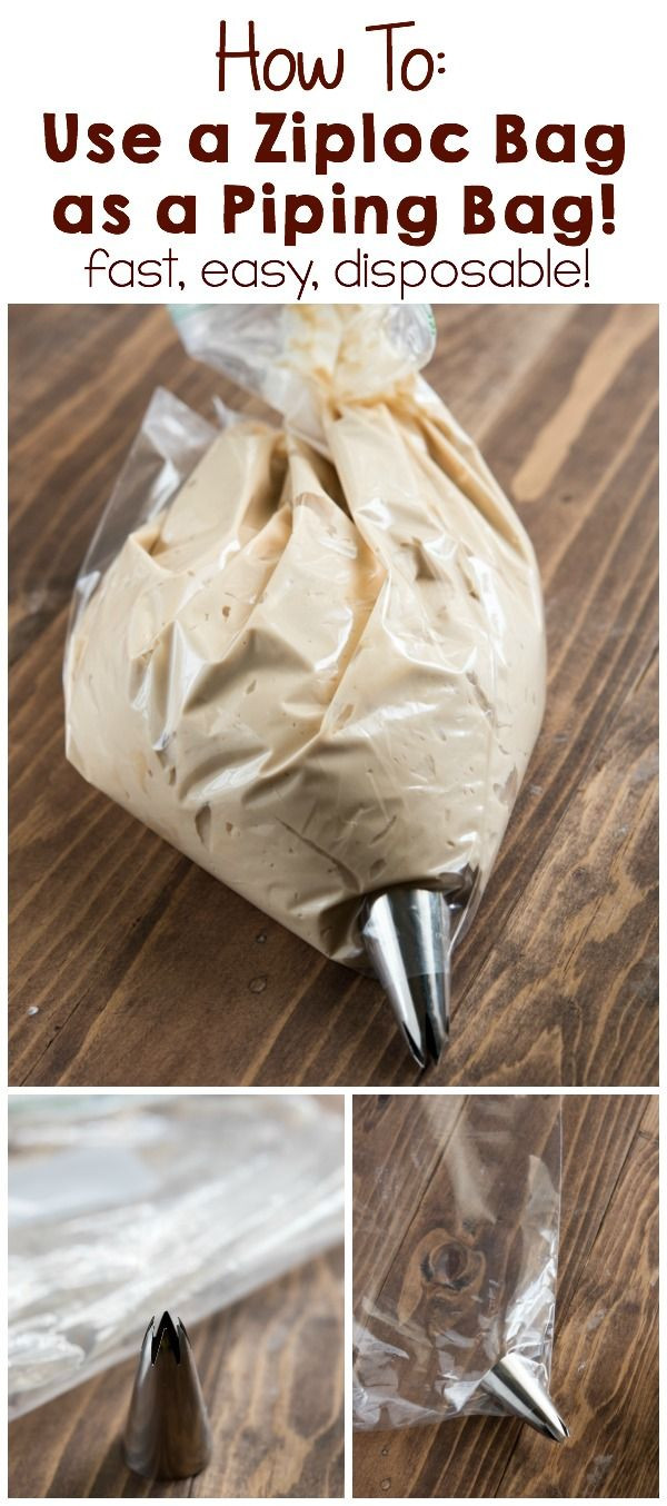 Best ideas about DIY Piping Bag
. Save or Pin How to Pipe Frosting using a Ziploc Bag Now.