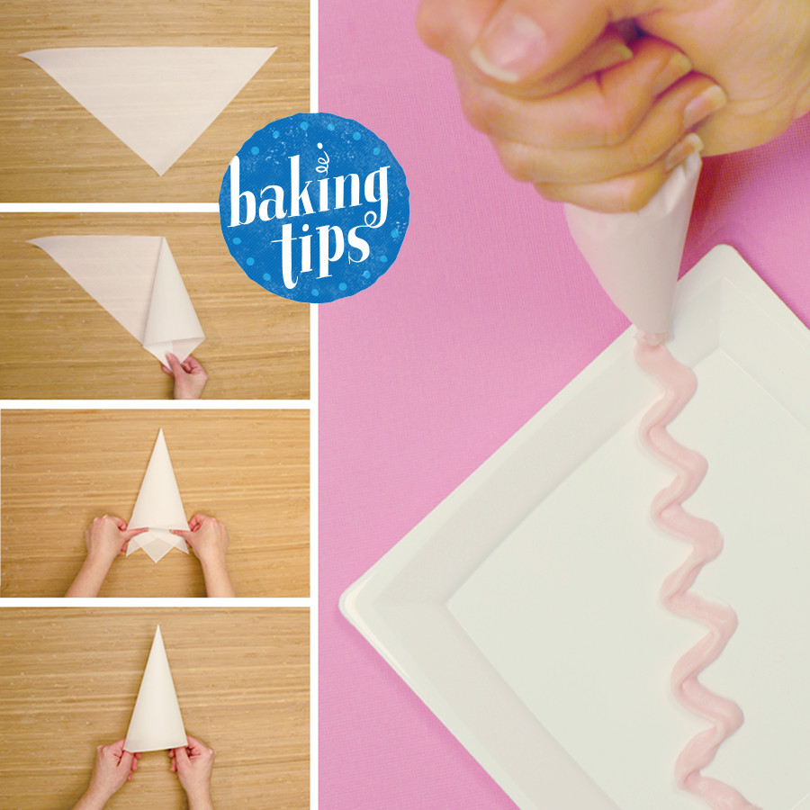 Best ideas about DIY Piping Bag
. Save or Pin No piping bag No problem Cut and fold parchment paper Now.