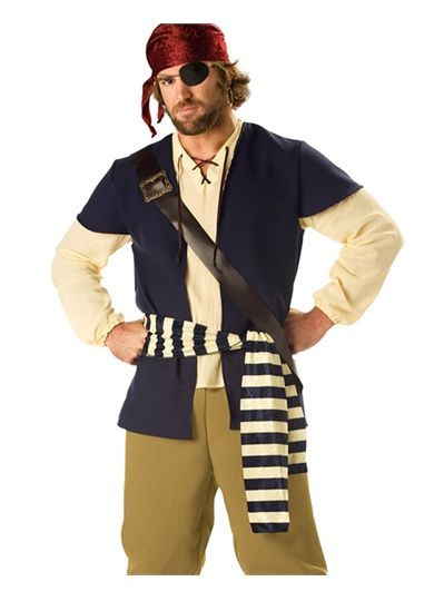Best ideas about DIY Pirate Costume Male
. Save or Pin Adult Mens Pirate Rogue Buccaneer Halloween Costume Now.