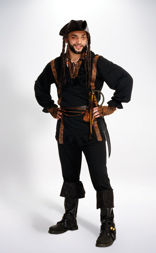 Best ideas about DIY Pirate Costume Male
. Save or Pin Dreadlock Pirate Mens Halloween Costumes Now.