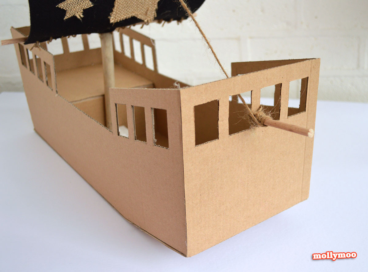 Best ideas about DIY Pirate Ship
. Save or Pin MollyMooCrafts DIY Cardboard Pirate Ship craft tutorial Now.