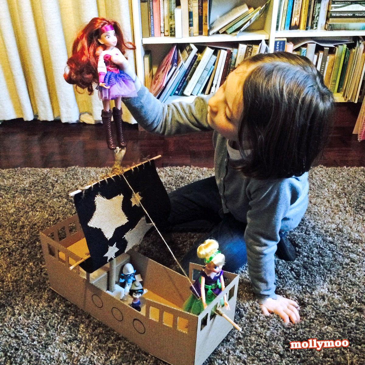 Best ideas about DIY Pirate Ship
. Save or Pin MollyMooCrafts DIY Cardboard Pirate Ship craft tutorial Now.