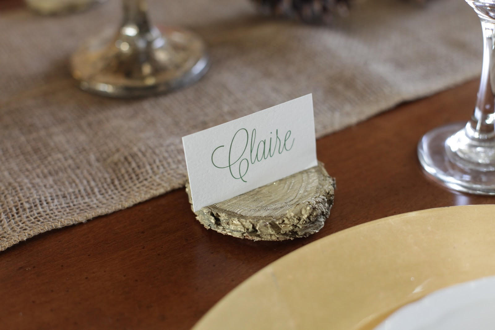 Best ideas about DIY Place Card Holder
. Save or Pin DIY Place Card Holders from Wood Chips Now.