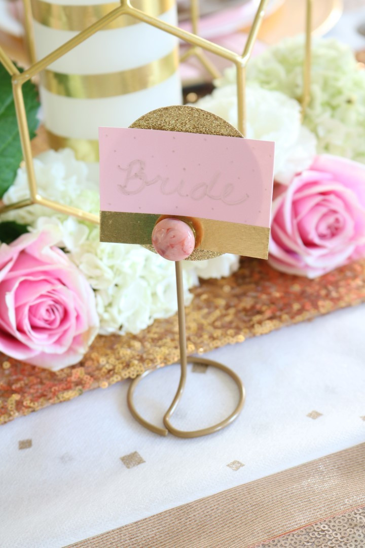 Best ideas about DIY Place Card Holders
. Save or Pin Rose Gold Wedding DIY Place Card Now.