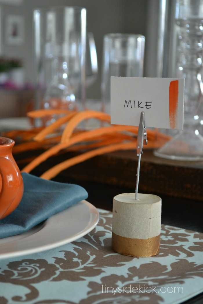 Best ideas about DIY Place Card Holders
. Save or Pin My Fall Tablescape inexpensive simple and with a few DIYs Now.