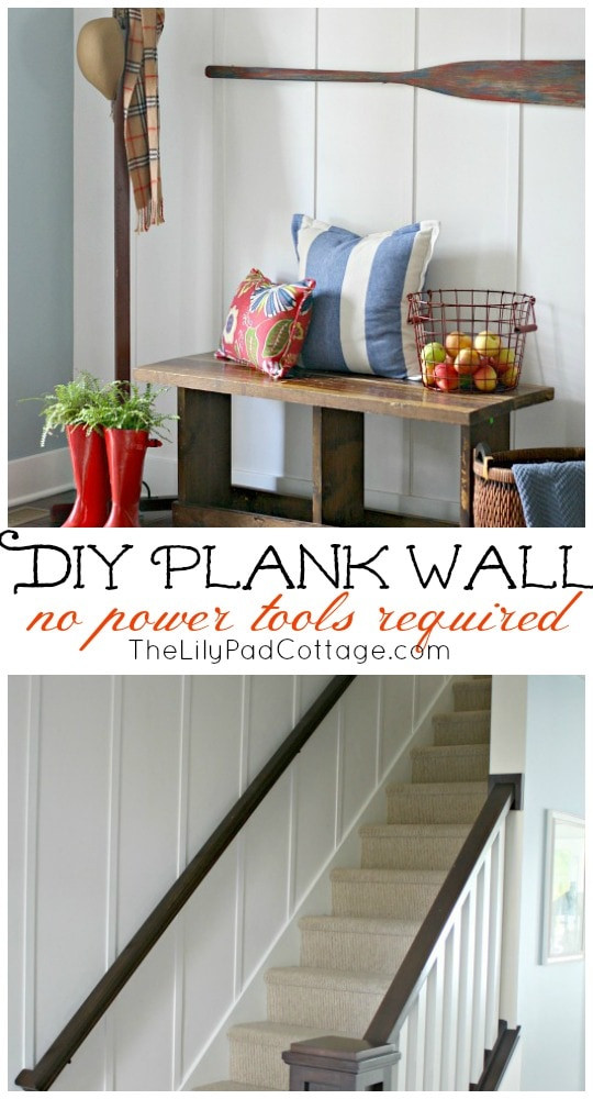 Best ideas about DIY Planked Walls
. Save or Pin How to DIY a Plank Wall no power tools needed The Now.