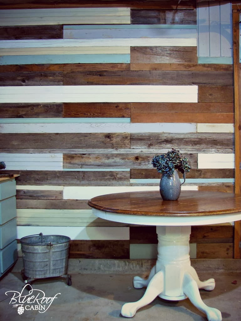 Best ideas about DIY Planked Walls
. Save or Pin blue roof cabin DIY Plank Wall Now.