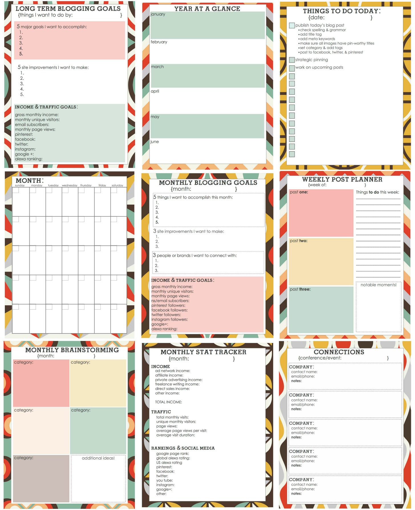 Best ideas about DIY Planner Printables
. Save or Pin Free Printable Blog Planner Living Well Spending Less Now.