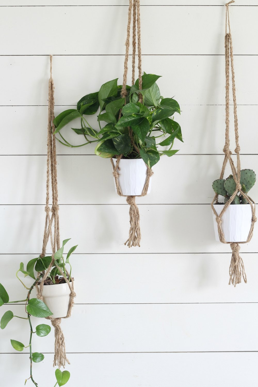 Best ideas about DIY Plant Hanger
. Save or Pin Simple DIY Macrame Plant Hanger with Video Tutorial Now.