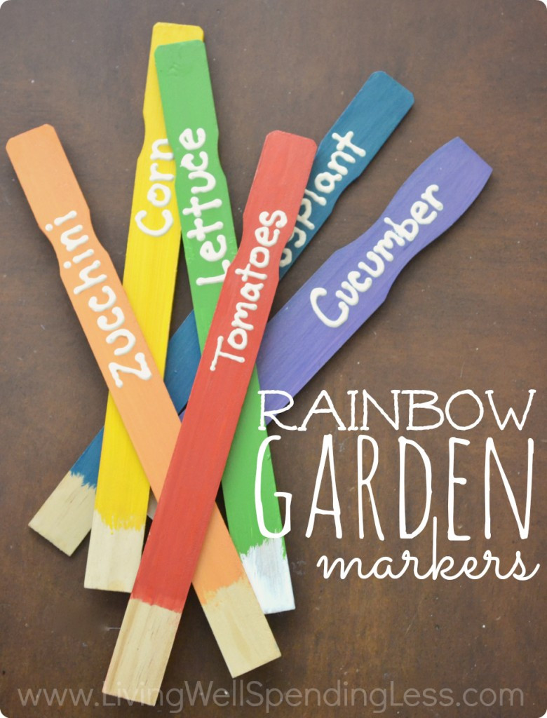 Best ideas about DIY Plant Markers
. Save or Pin DIY Rainbow Garden Markers Diy Garden Plant Markers Now.