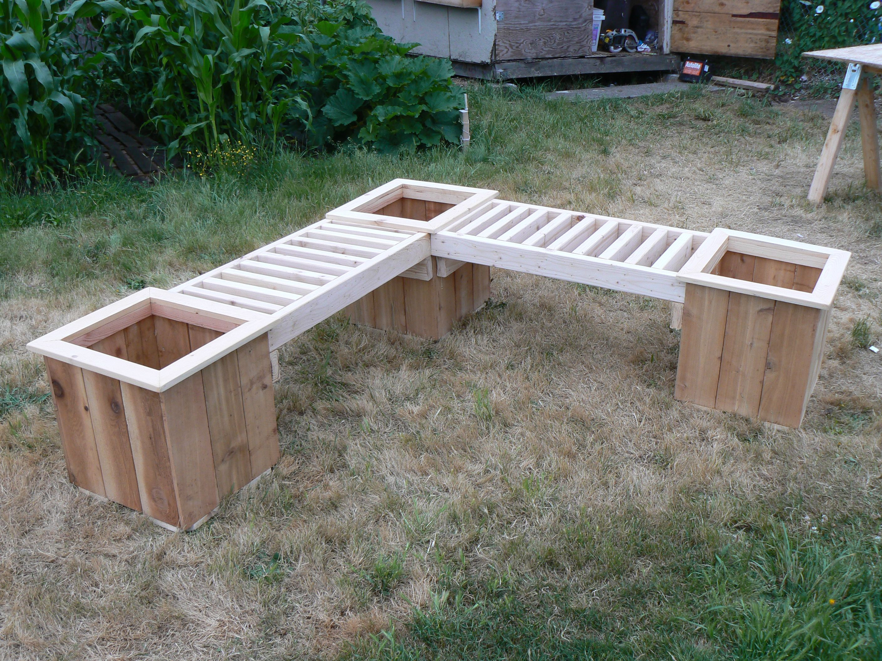 Best ideas about DIY Planter Bench
. Save or Pin "L" Shaped Planter Box Bench with planters See more at Now.