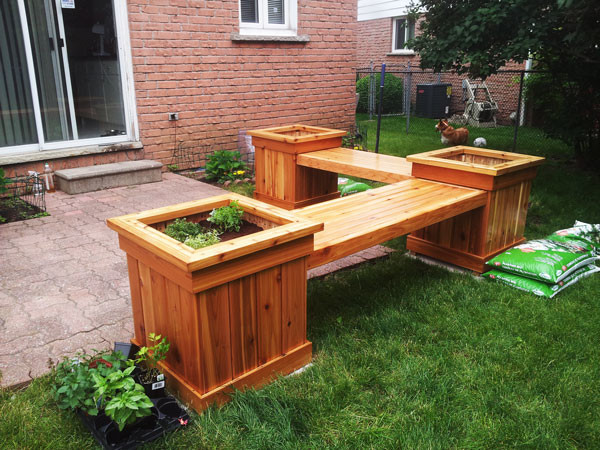 Best ideas about DIY Planter Bench
. Save or Pin DIY Corner Planter Bench MyOutdoorPlans Now.