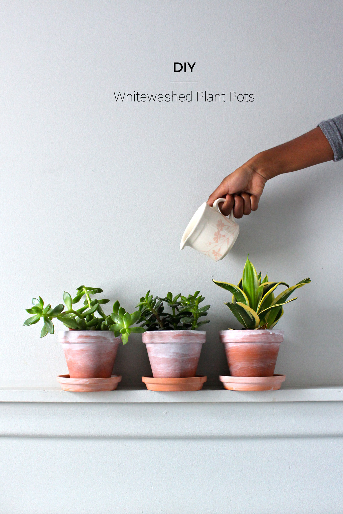 Best ideas about DIY Plants Pots
. Save or Pin DIY Whitewashed Plant Pots Now.