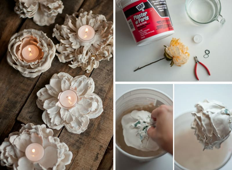 Best ideas about DIY Plaster Of Paris
. Save or Pin DIY Plaster Dipped Flower Votives Now.