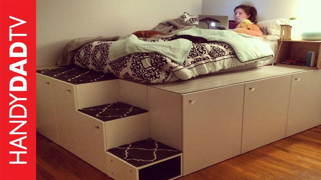 Best ideas about DIY Platform Bed With Storage
. Save or Pin IKEA Hack Platform Bed DIY Now.