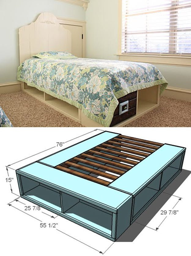 Best ideas about DIY Platform Storage Bed
. Save or Pin 14 DIY Platform Beds DIY Ready Now.