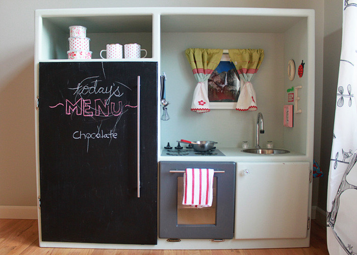 Best ideas about DIY Play Kitchen From Entertainment Center
. Save or Pin DIY Play Kitchen Made Out of An Old Entertainment Center Now.