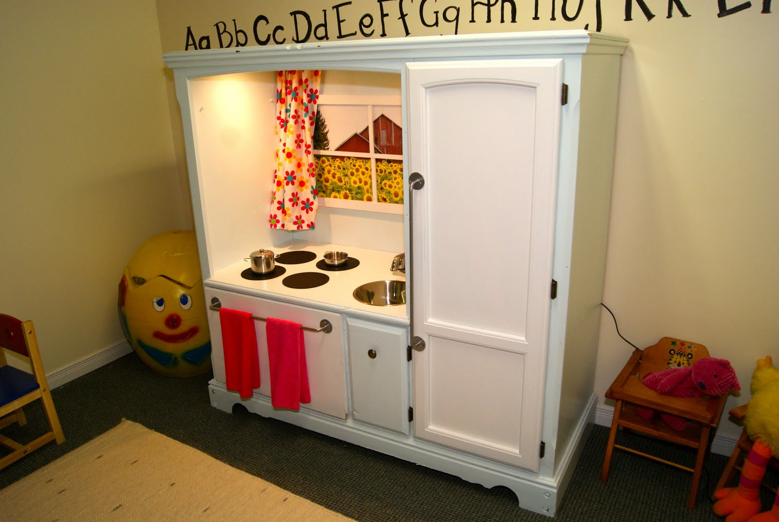 Best ideas about DIY Play Kitchen From Entertainment Center
. Save or Pin DIY Play Kitchen Parents Playroom IVF Forums Now.
