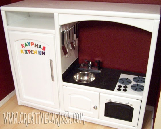 Best ideas about DIY Play Kitchen From Entertainment Center
. Save or Pin DIY Play Kitchen Reveal Creative Green Living Now.