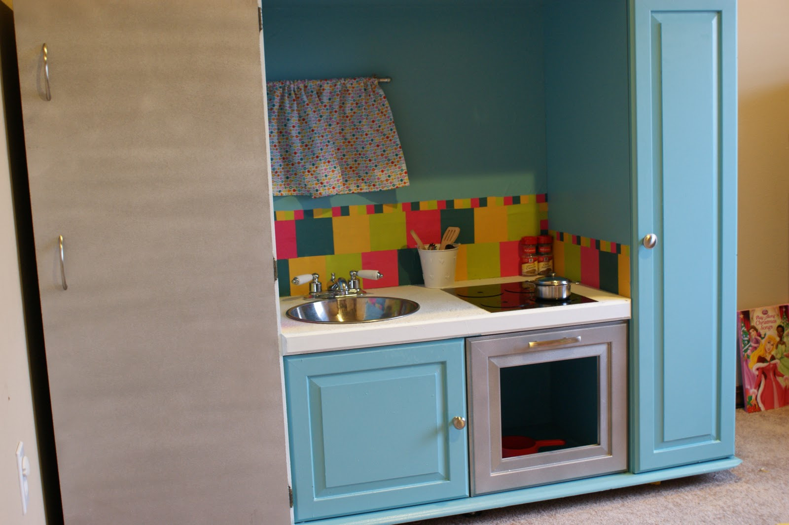 Best ideas about DIY Play Kitchen From Entertainment Center
. Save or Pin 3krazychics DIY Play Kitchen from Old Entertainment Center Now.