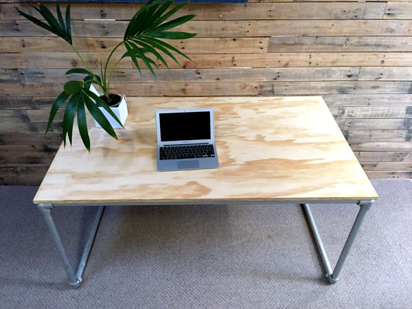 Best ideas about DIY Plywood Desk
. Save or Pin DIY Plywood Desk with Pipe Frame Plans to Build Your Own Now.