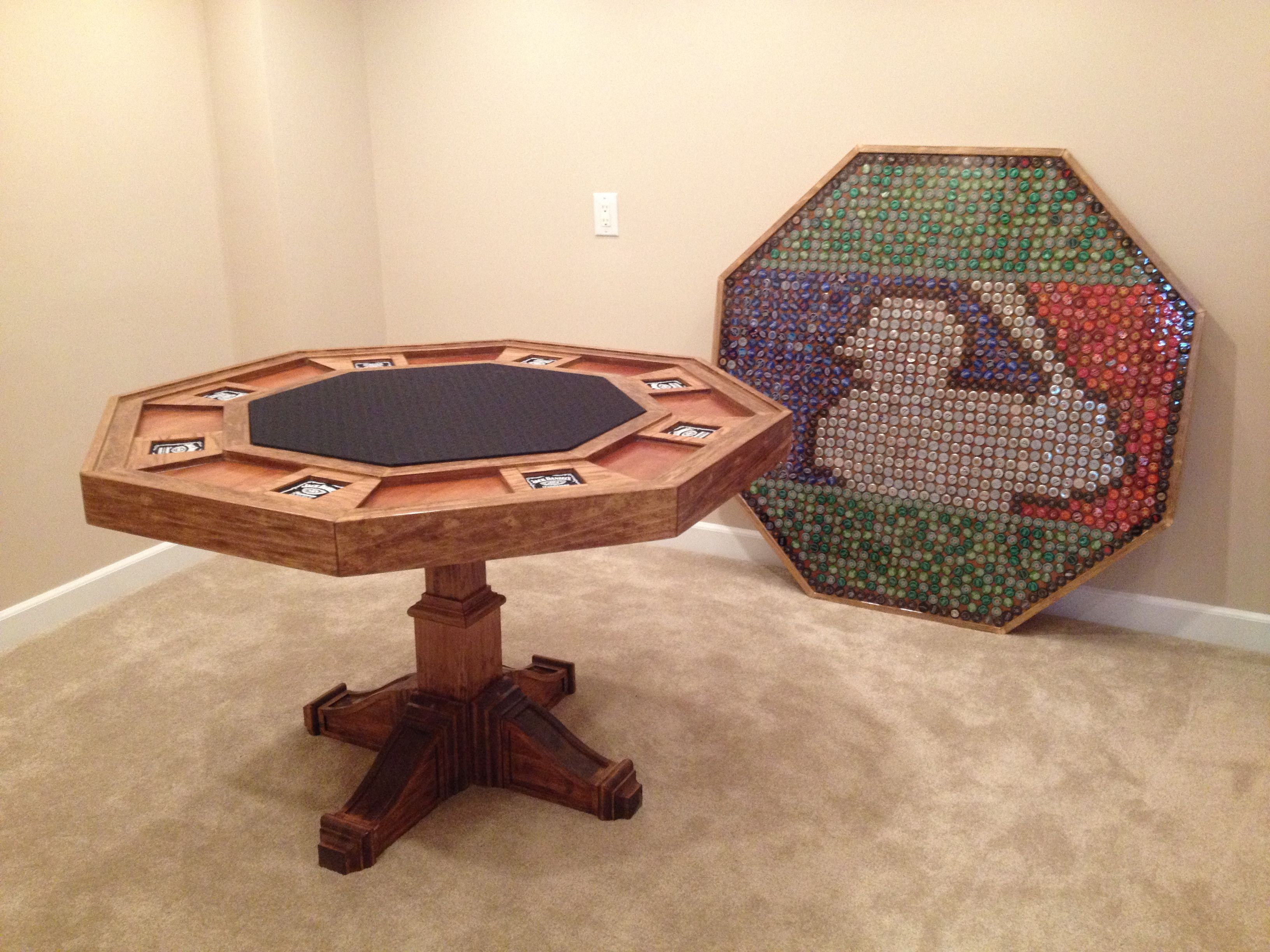 Best ideas about DIY Poker Table Topper
. Save or Pin Homemade table bottle cap topper for the mancave Now.