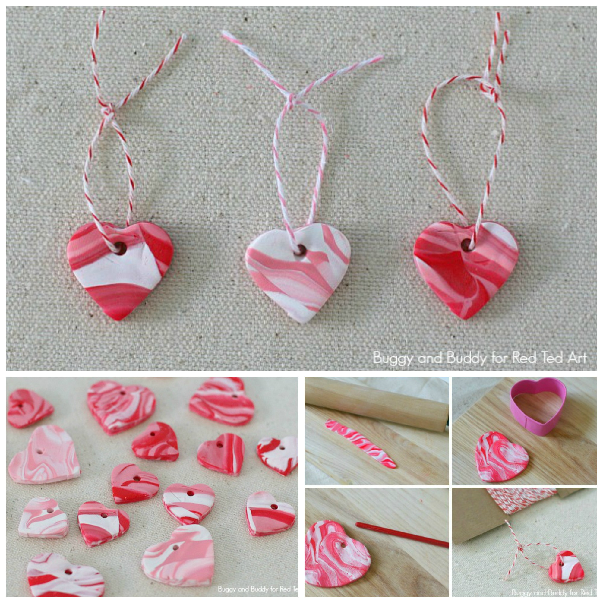 Best ideas about DIY Polymer Clay
. Save or Pin DIY Marbled Polymer Clay Heart Charms Red Ted Art s Blog Now.