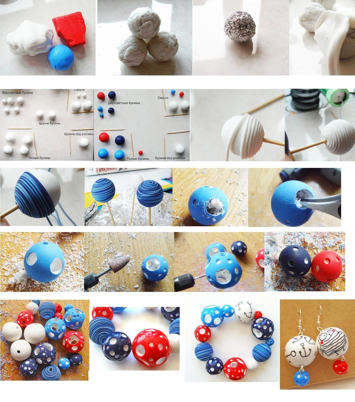 Best ideas about DIY Polymer Clay
. Save or Pin Funky polymer clay beads DIY Now.