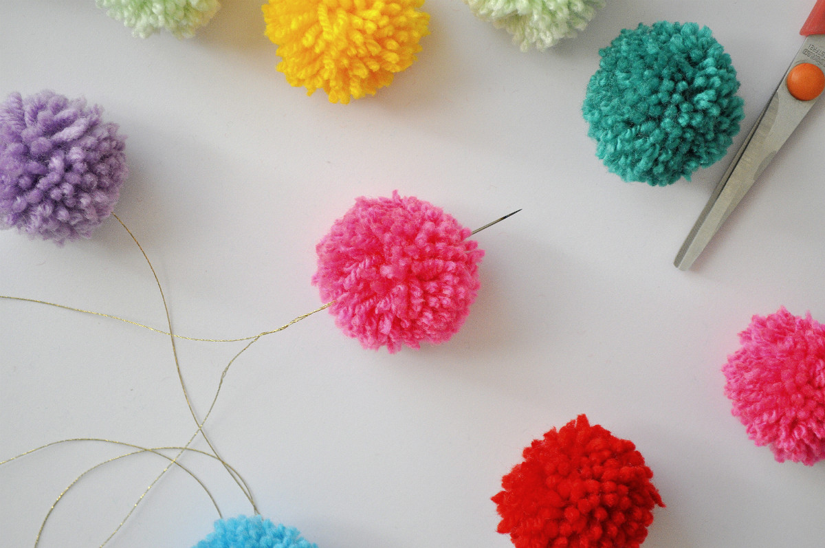 Best ideas about DIY Pom Pom Garland
. Save or Pin Festive Bud Friendly Pom Pom Garland DIY Arty s Now.