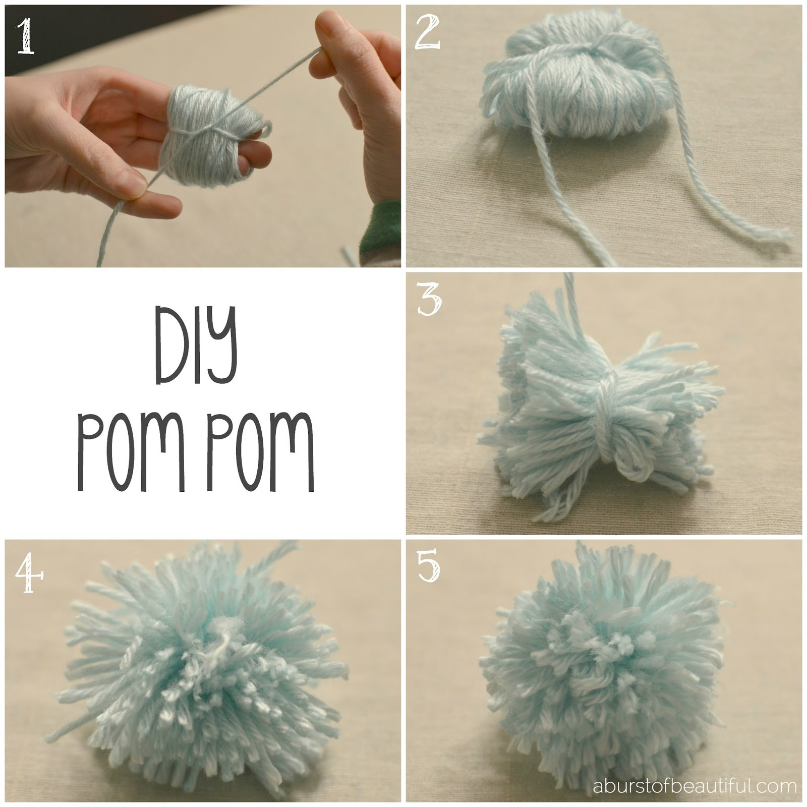 Best ideas about DIY Pom Pom
. Save or Pin DIY Pom Pom Mobile A Burst of Beautiful Now.