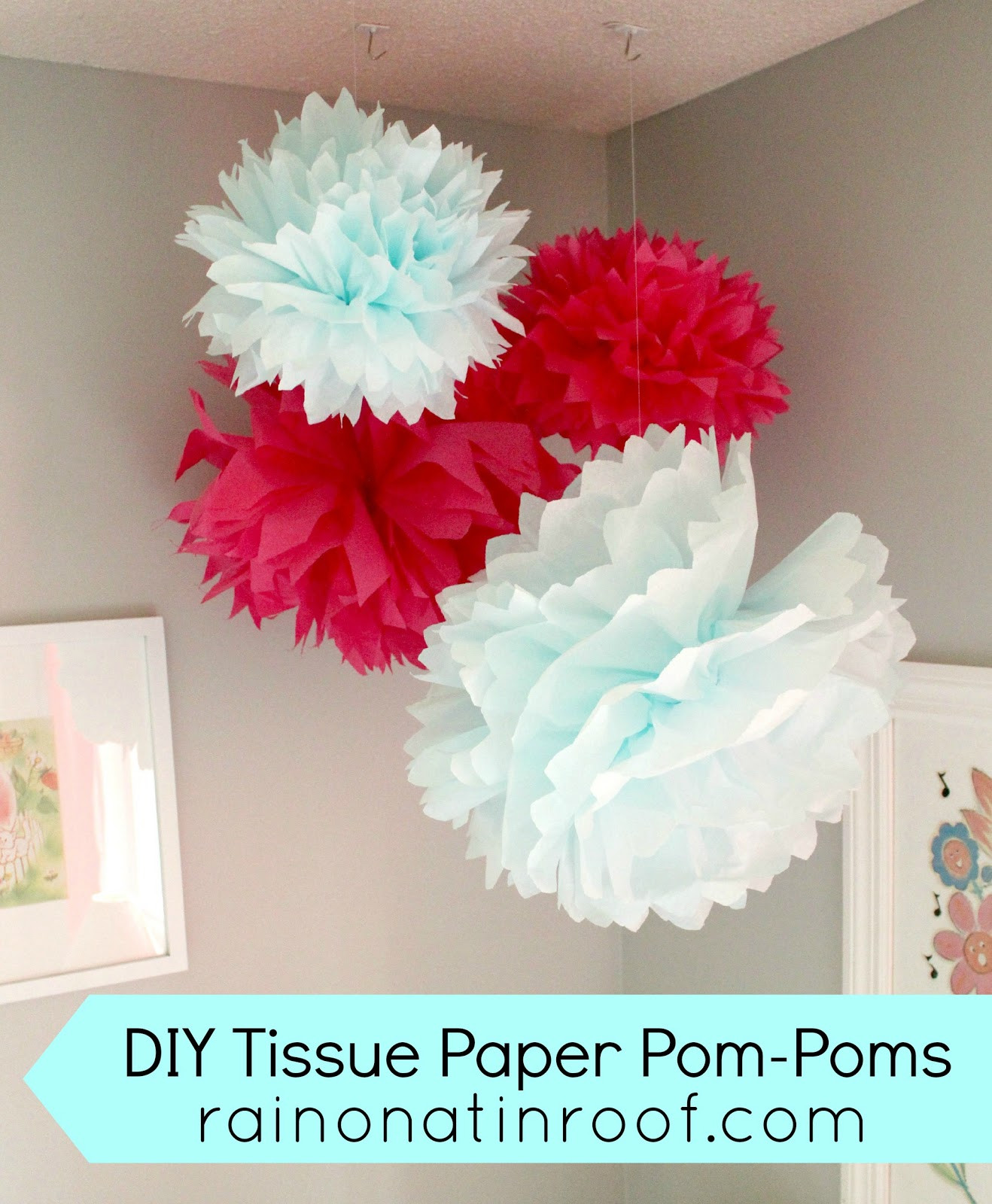 Best ideas about DIY Pom Pom
. Save or Pin DIY Tissue Paper Pom Poms Easy and Fun Now.