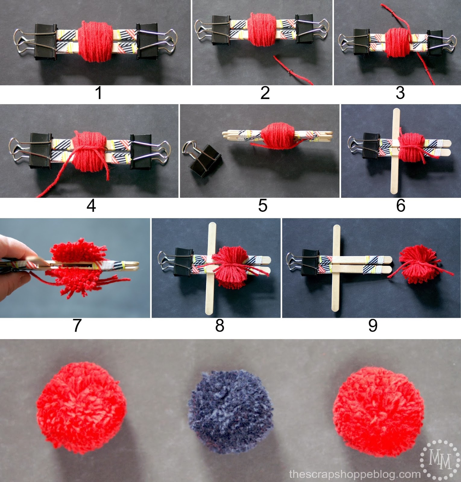 Best ideas about DIY Pom Pom Maker
. Save or Pin DIY Pom Pom Necklace & GIVEAWAY  The Scrap Shoppe Now.