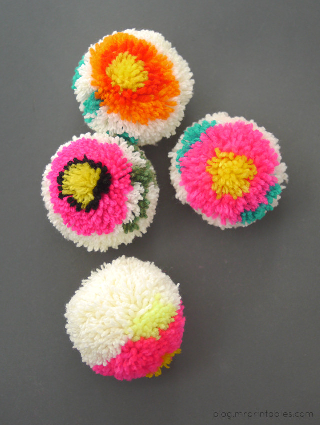 Best ideas about DIY Pom Pom Maker
. Save or Pin Making Flower Pom poms with a DIY Pom pom maker Mr Now.