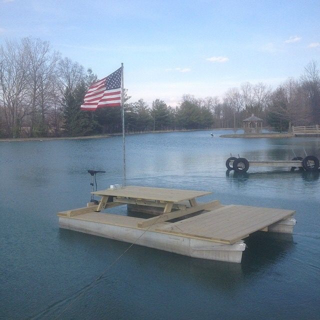 Best ideas about DIY Pontoon Boat
. Save or Pin DIY Picnic Table Pontoon Party Barge Now.