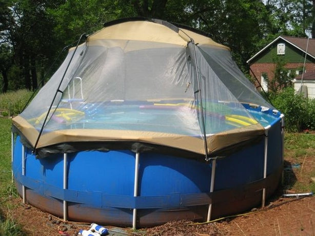 Best ideas about DIY Pool Dome
. Save or Pin Ground Pool screen Now.