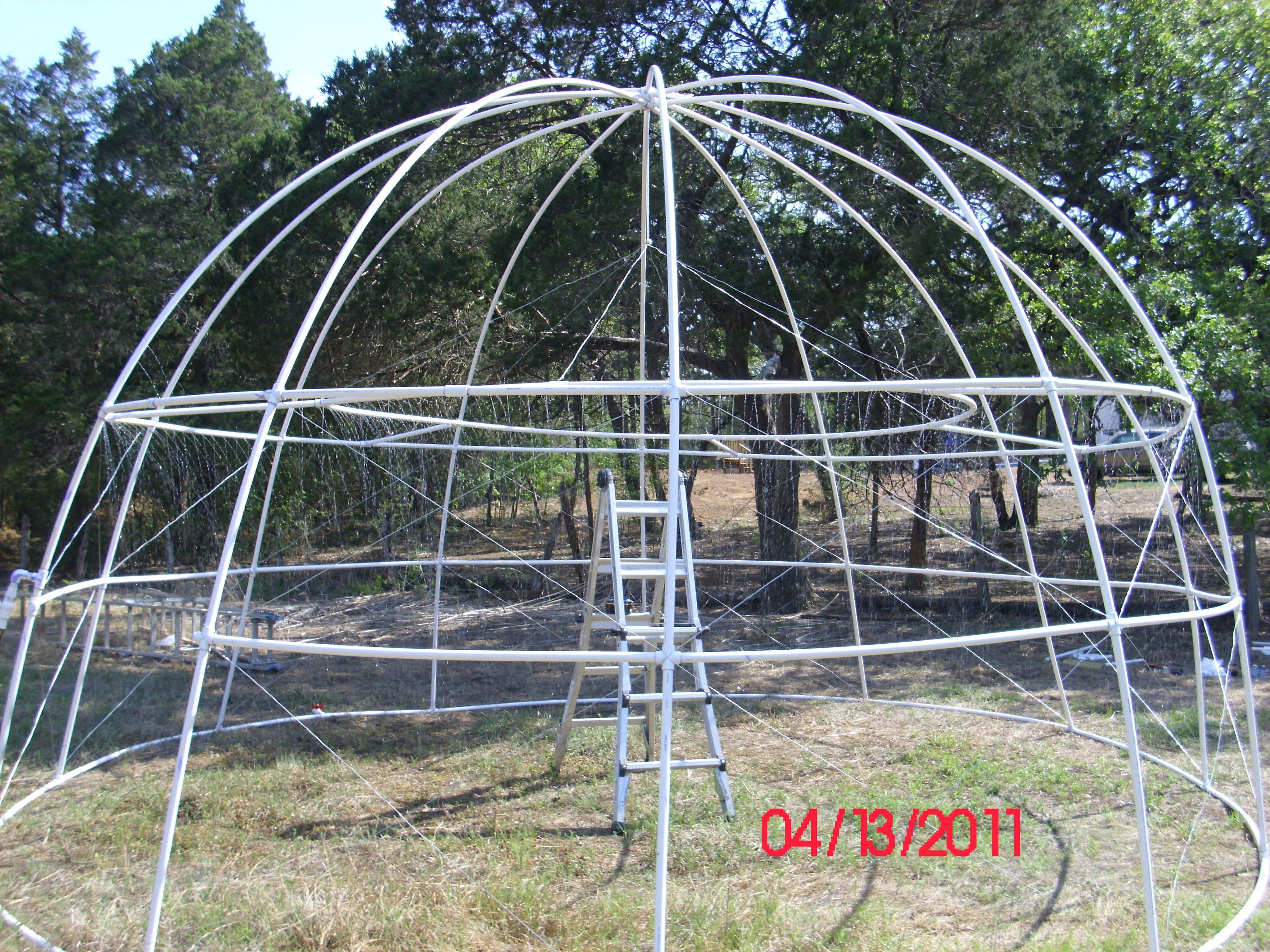 Best ideas about DIY Pool Dome
. Save or Pin of a "build it yourself" PVC Dome Greenhouse pool Now.