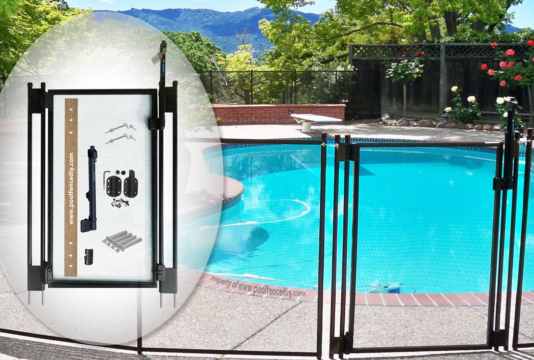Best ideas about DIY Pool Fence
. Save or Pin Pool Fence DIY by Life Saver Self Closing Gate Kit Black Now.