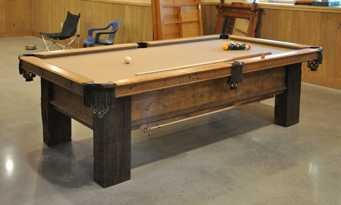 Best ideas about DIY Pool Table Plans
. Save or Pin a custom pool table from reclaimed lumber FineWoodworking Now.