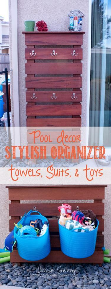 Best ideas about DIY Pool Towel Rack
. Save or Pin 15 Extremely Clever Outdoor Toy Storage Ideas Now.