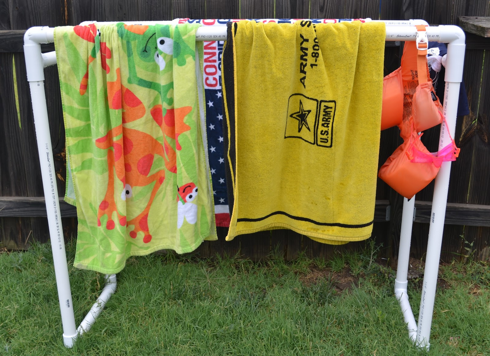 Best ideas about DIY Pool Towel Rack
. Save or Pin Juripunek DIY How to build a PVC pool towel rack Now.