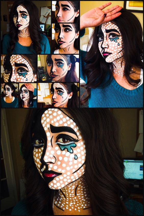 Best ideas about DIY Pop Art Costumes
. Save or Pin 13 Spooky Halloween Makeup Ideas no costume required Now.