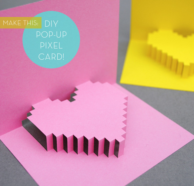 Best ideas about DIY Pop Up Cards
. Save or Pin Pretty in Make a DIY Pop Up Pixel Card for Now.