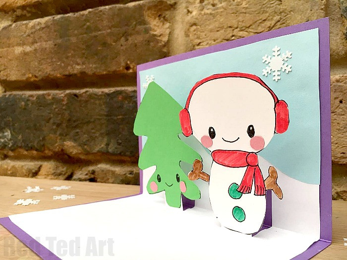 Best ideas about DIY Pop Up Christmas Cards
. Save or Pin Easy Pop Up Card How To Projects Red Ted Art Now.