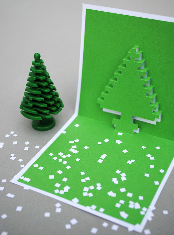 Best ideas about DIY Pop Up Christmas Cards
. Save or Pin Christmas pixel popup cards Now.