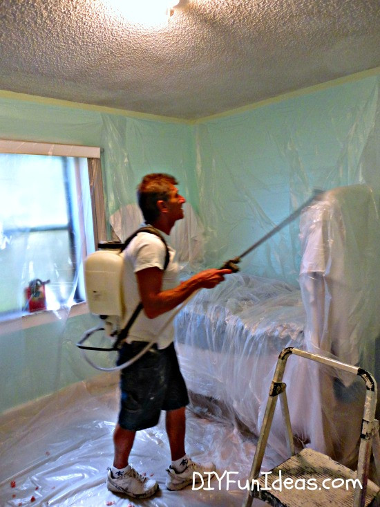 Best ideas about DIY Popcorn Ceiling Removal
. Save or Pin HOW TO REMOVE POPCORN CEILINGS IN 30 MINUTES Now.