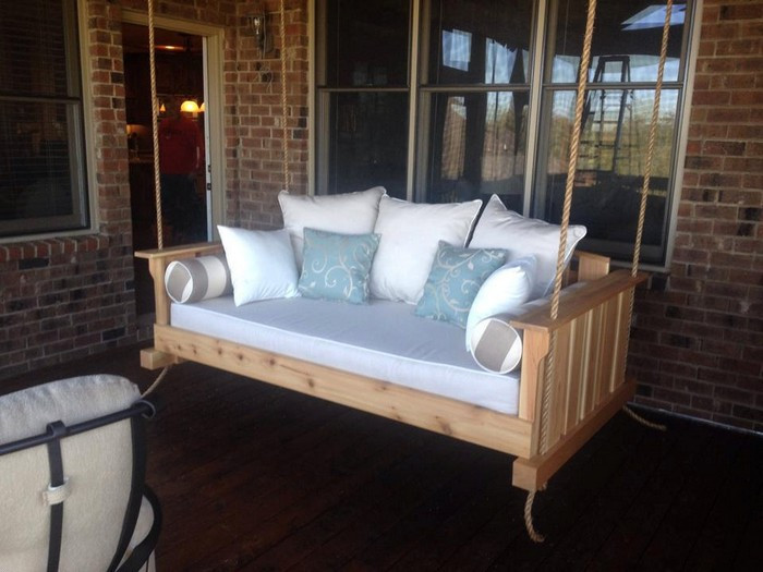 Best ideas about DIY Porch Swing Bed
. Save or Pin Learn how to build your own hanging day bed swing Now.